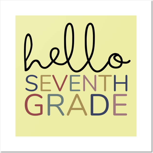 SEVENTH GRADE HELLO Wall Art by Myartstor 